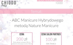 ABC manicure hybrydowego metodą Nature Manicure - 26.06.2019 Dzierżoniów